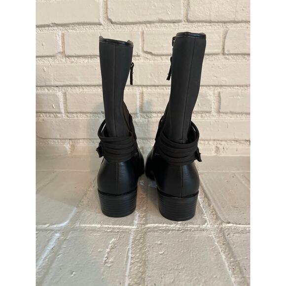 Chaps Women's Black Gari Strappy Buckle Boot Size 10 - Picture 4 of 6